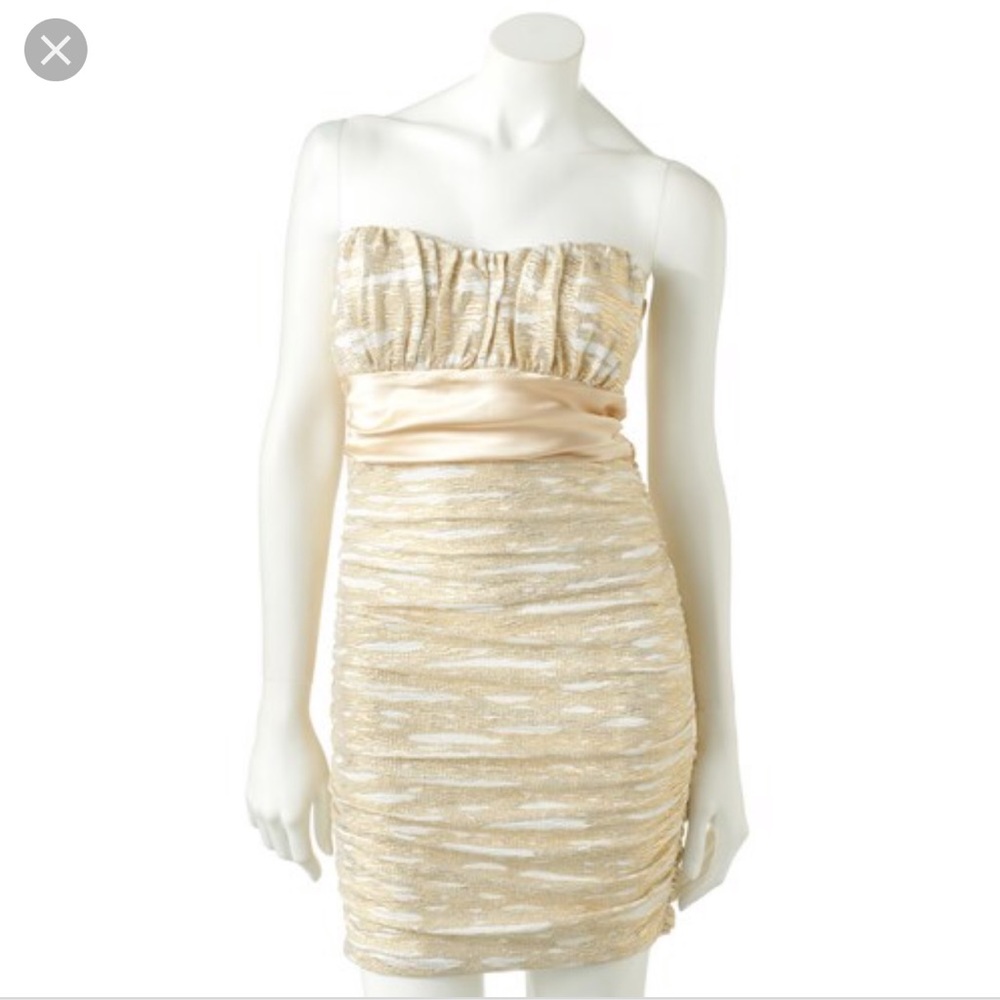 Gold Mini Dress